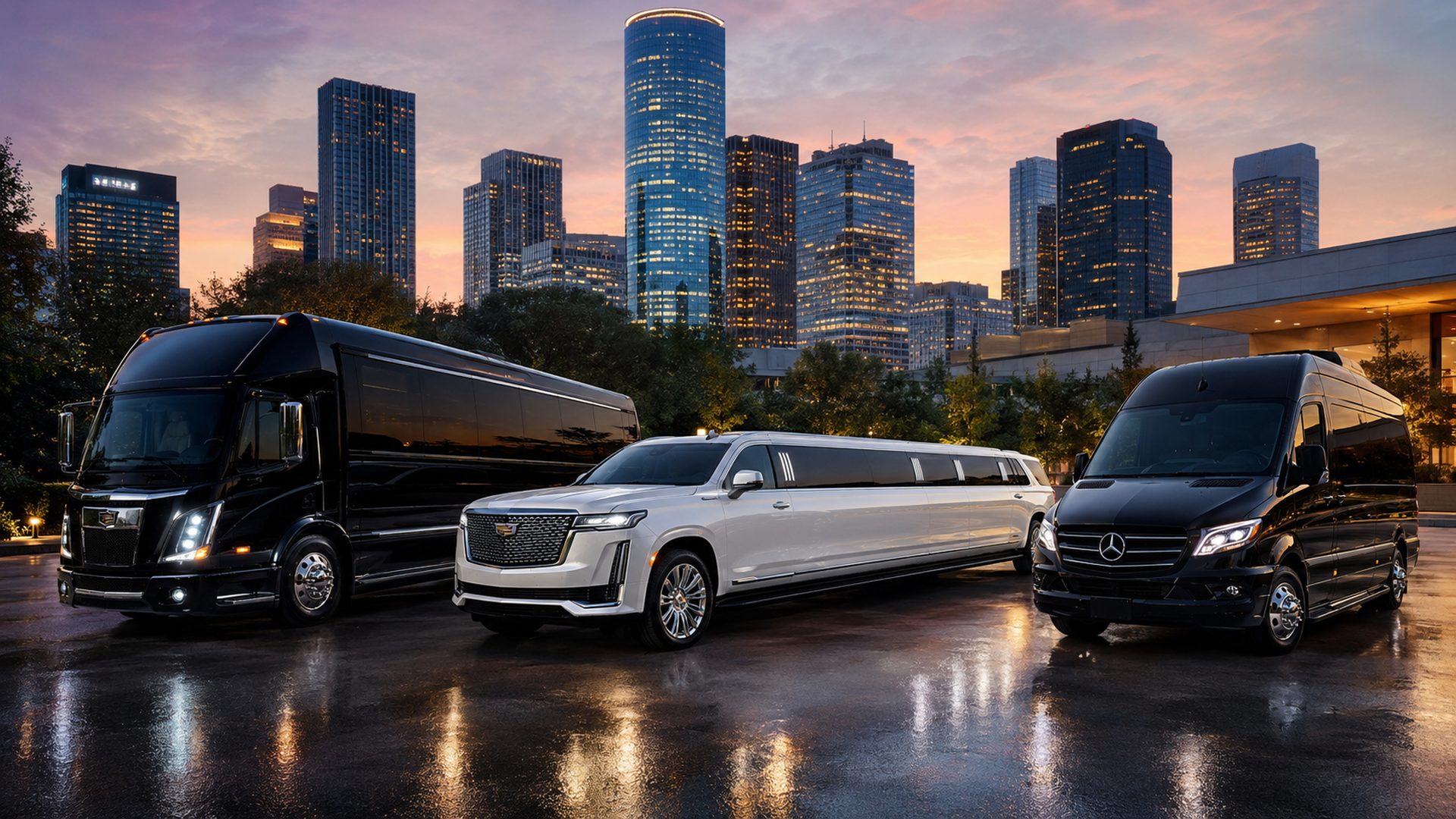 Houston party bus, limousine, and Sprinter van service